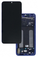 Touchscreen com Display e Aro Xiaomi Mi 9 Lite SERVICE PACK Azul