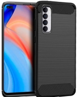 Capa OPPO Reno 4 Pro Carbon Silicone Preto