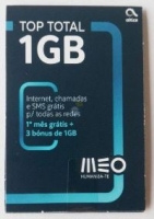 Cartão Sim MEO Top Total 1GB