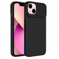 Capa Iphone 7 Plus, Iphone 8 Plus SLIDE CAM Silicone Preto