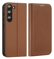 Capa Samsung Galaxy S23 Plus 5G (Samsung S916) FLIP BOOK DUX DUCIS Skin X2 Camel