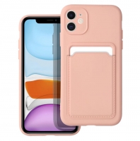 Capa Iphone 11 CARD Case Silicone Coral