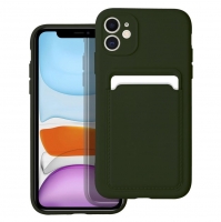 Capa Iphone 11 CARD Case Silicone Verde