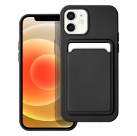 Capa Iphone 12, Iphone 12 Pro CARD Case Silicone Preto