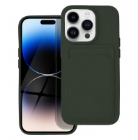Capa Iphone 14 Pro CARD Case Silicone Verde
