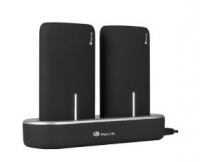 Bateria Externa Powerbank NGS TWINPEAKS 2 x 5000mAh Preto