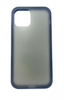 Capa Iphone Iphone 14 Pro Max Hibrida Smoked com Border Azul