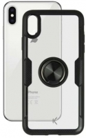 Capa Huawei Mate 20 Pro Silicone Transparente com Anel Preto