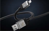 Cabo de Dados USB-A para Lightning BASEUS Coolplay Series 2.4A CAKW000401 1m Preto