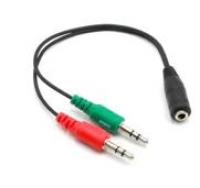 Adaptador Jack 3.5mm 1 Femea para 2x Macho