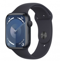 Apple Watch Series 9 GPS 45mm Alumínio Meia-Noite com Bracelete Desportiva Meia-Noite - S/M