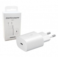 Adaptador de Corrente Samsung EP-TA800 Tipo C Super Fast Charging 25W Branco em Blister