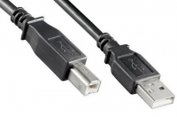 Cabo para Impressora USB A / USB B 5m Preto