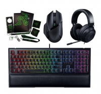 Combo 3 em 1 RAZER Gaming Teclado, Rato, Headphones