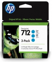 Tinteiro HP 712 3-Pack 29-ML Ciano Original