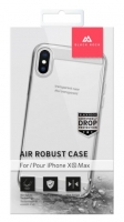 Capa Iphone XS Max Silicone AIR ROBUST Hama Black Rock Transparente em Blister
