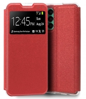 Capa Samsung Galaxy A23 5G (A236), Samsung Galaxy M13 (M135) Flip Book com Janela Vermelho