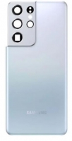 Capa Traseira Samsung Galaxy S21 Ultra 5G (Samsung G998) com Lente de Camara Silver