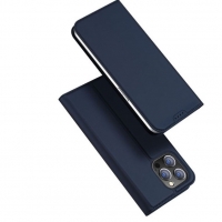 Capa Iphone 15 Pro Max Flip Book DUX DUCIS Skin Pro Smooth Leather Case Azul