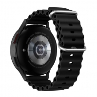 Bracelete Samsung Watch 20mm FORCELL F-DESIGN FS01 Silicone Preto