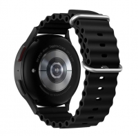 Bracelete Samsung Watch 22mm FORCELL F-DESIGN FS01 Silicone Preto