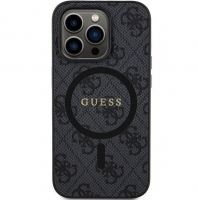 Capa Iphone 13 Pro Max GUESS Estampado Preto com Magsafe (GUHMP13XG4GFRK)