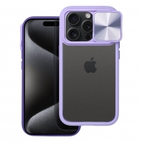 Capa Iphone 13 SLIDER Case Violeta/Transparente