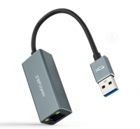 Adaptador Nanocable Gigabit USB 3.0 Para RJ45 Cinzento