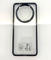 Capa Xiaomi Redmi A3 Acrilica/Silicone Transparente com Aro Preto