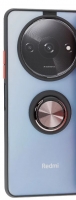 Capa Xiaomi Redmi A3 Silicone com Anel Preto