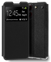 Capa ZTE Blade A54 Flip Book com Janela Preto