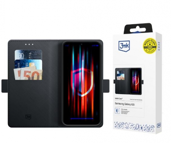 Capa Samsung Galaxy A05S 3MK WALLET CASE Flip Book Preto