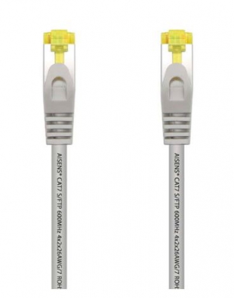 Cabo de Rede RJ45 LSZH Cat.7 600 Mhz S/FTP PIMF AWG26 AISENS Cinza 10 Metros