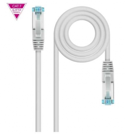 Cabo de Rede RJ45 Cat.7 600Mhz LSZH SFTP PIMF AWG26 NANOCABLE 3 Metros