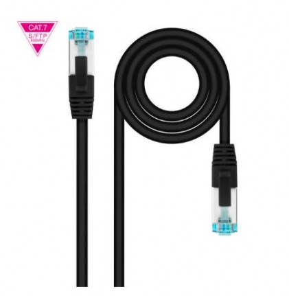 Cabo de Rede RJ45 Cat.7 600Mhz AWG26 NANOCABLE 1 Metro Preto