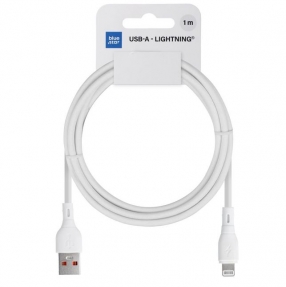 Cabo de Dados USB-A para Lightning BLUESTAR ECO 2.4A 1m Branco