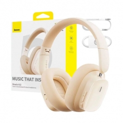 Headphones Baseus Bowie H1i True Wireless Noise Canceling Stellar White