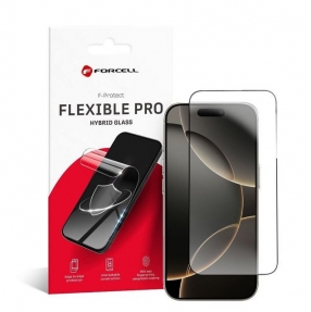 Pelicula de Vidro Iphone 16 Pro FLEXIBLE PRO Nano FORCELL Full Face 3D Preto