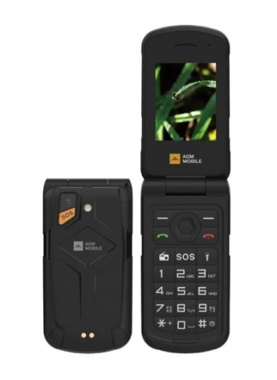 AGM M10 Flip 4G Dual SIM Preto