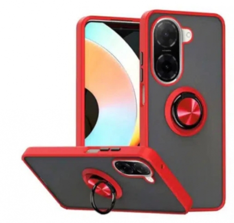 Capa Xiaomi Redmi A5 SMOKED com Suporte Vermelho