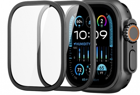Pelicula Apple Watch Ultra 49mm Flexivel Hybird FullFace 3D Preto