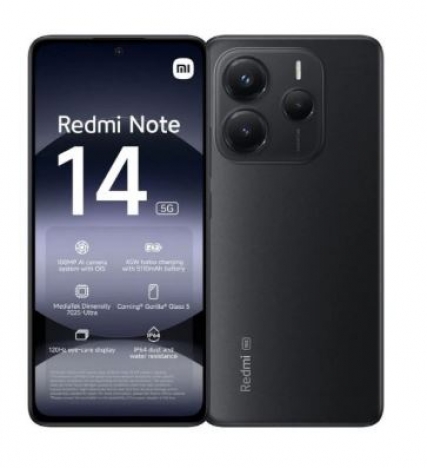 Xiaomi Redmi Note 14 5G 8GB/256GB Dual Sim Midnight Black