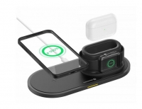 Carregador Wireless Swissten 3 em 1 15W Black