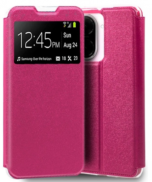 Capa Xiaomi Redmi A5 Flip Book c/Janela Rosa