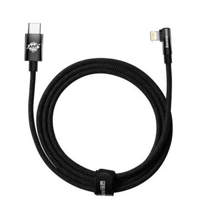Cabo de Dados BASEUS CAVP000301 Type-C para Lightning 20w 2m Preto em Blister