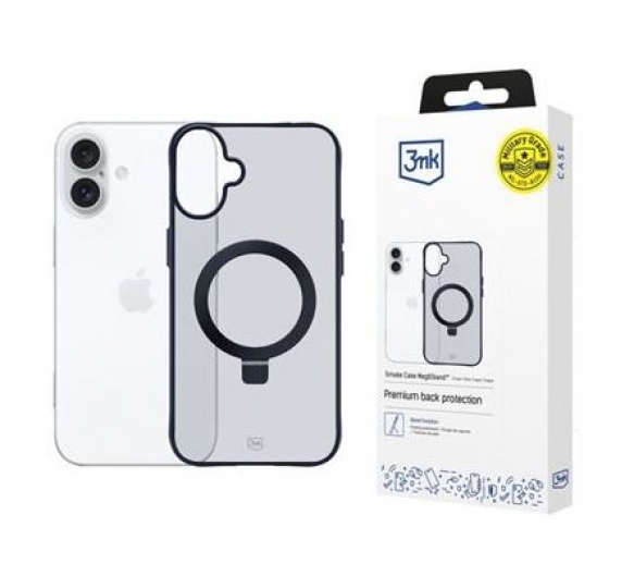Capa Iphone 16 3MK SMOKE CASE Mag&Stand