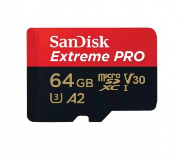 Cartão de Memória 64GB SanDisk Extreme Pro MicroSDHC/SDXC UHS-I U3 V30