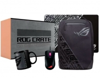 Bundle Asus ROG CRATE Mochila BP1501G + Rato ROG Keris + Tapete + Caneca