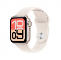 Apple Watch SE 3 GPS 40mm Alumínio Luz das Estrelas com Bracelete Desportiva Luz das Estrelas - S/M