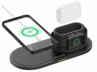 Carregador SWISSTEN Wireless Charger 3in1 15W Preto